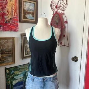 cazimi blue black athletic tank top